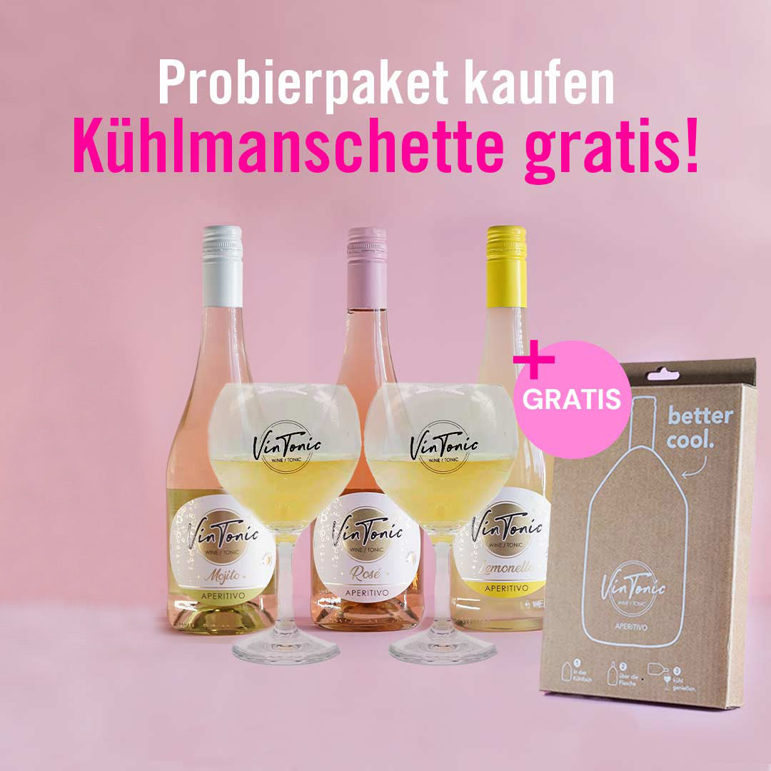 VinTonic Probierpaket + Gratis Kühlmanschette | nur für kurze Zeit