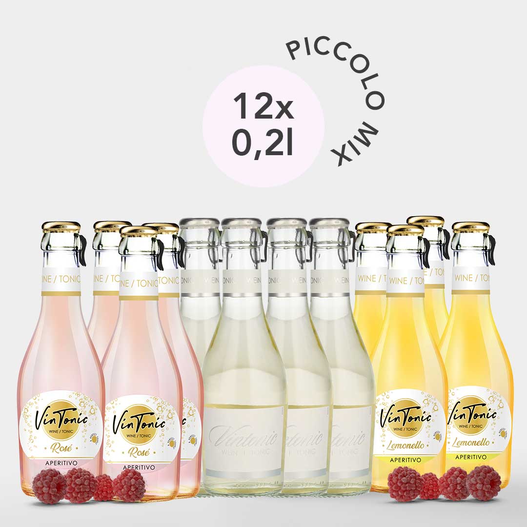 VinTonic Piccolo Mix - 4 Classic, 4 Rosé, 4 Lemonello