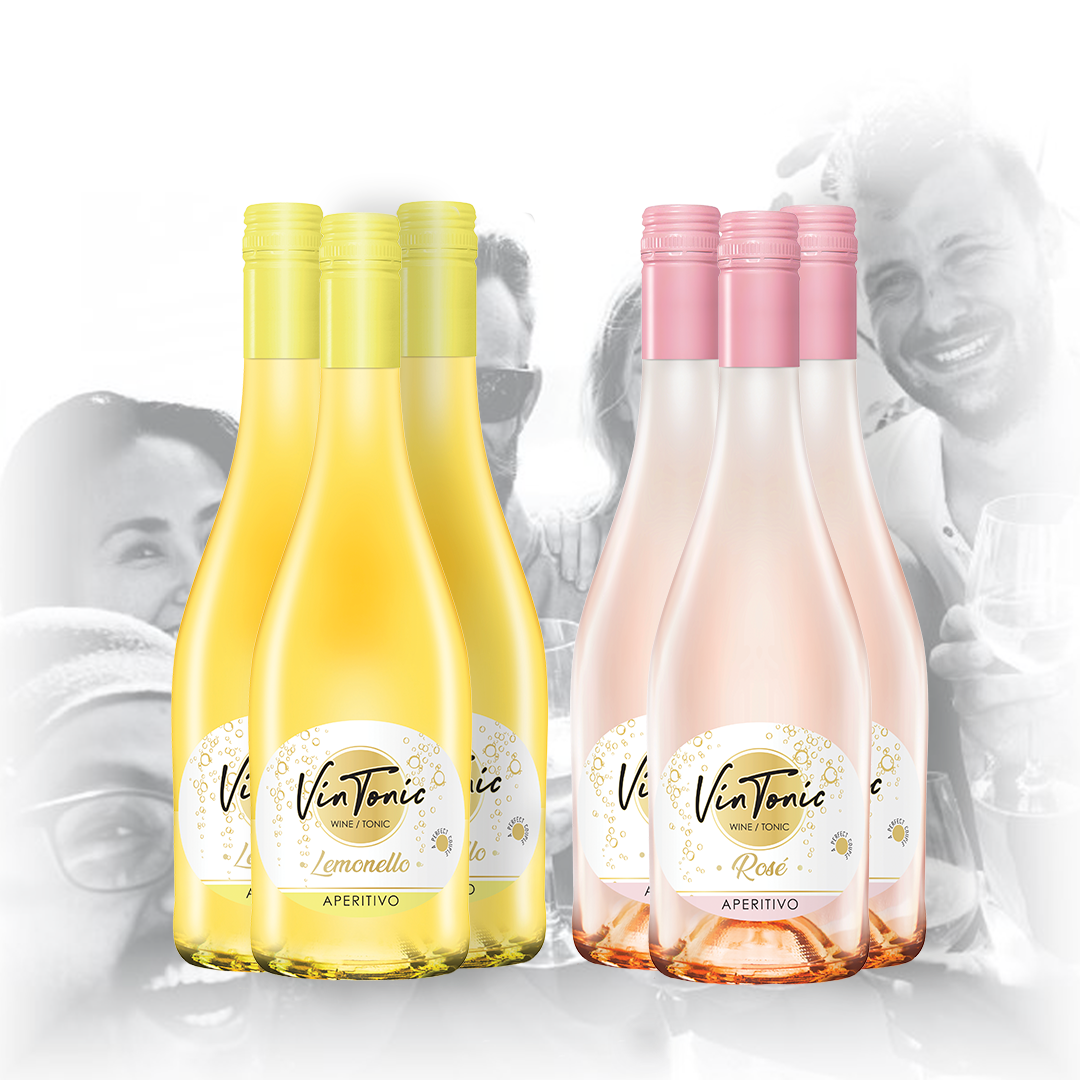 VinTonic Mix - 3 x Lemonello + 3 x Rosé | 6 x 0,75 L