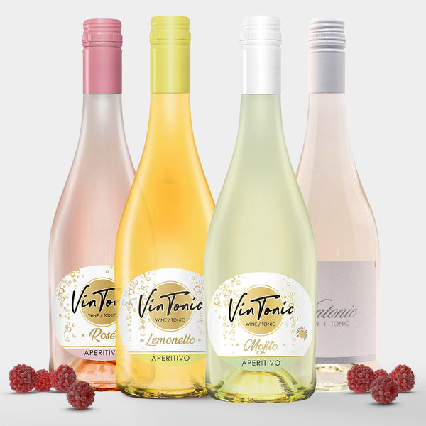 Probierpaket: VinTonic Mix 3x Mojito, 1x Lemonello, 1x Classic, 1x Rosé