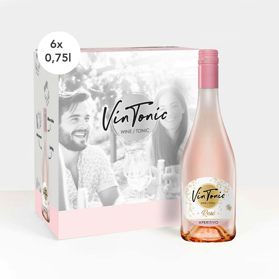 VinTonic Rosé | 6 x 0,75 L – VinTonic-bester Genuss® | Weißweine